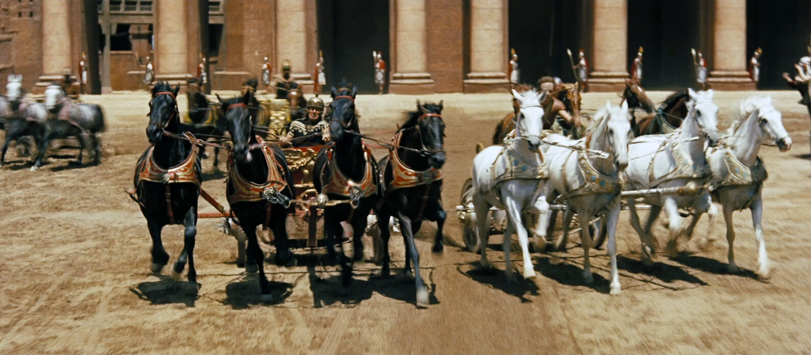 Judah Ben-Hur Competes with Messala in a Chariot Race