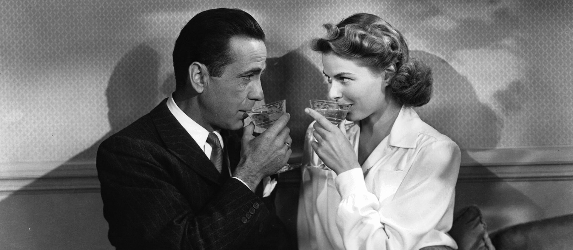 Humphrey Bogart and Ingrid Bergman in Casablanca