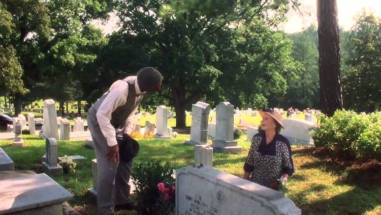 Daisy and Hoke at the Cemetery