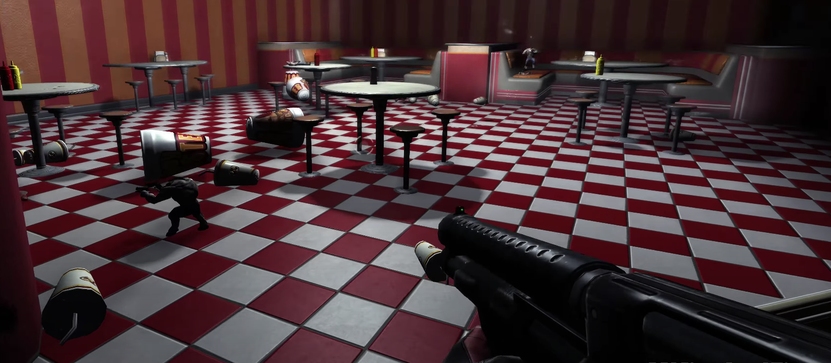 Duke Uses His Shotguns to Demolish His Shrunken Foes