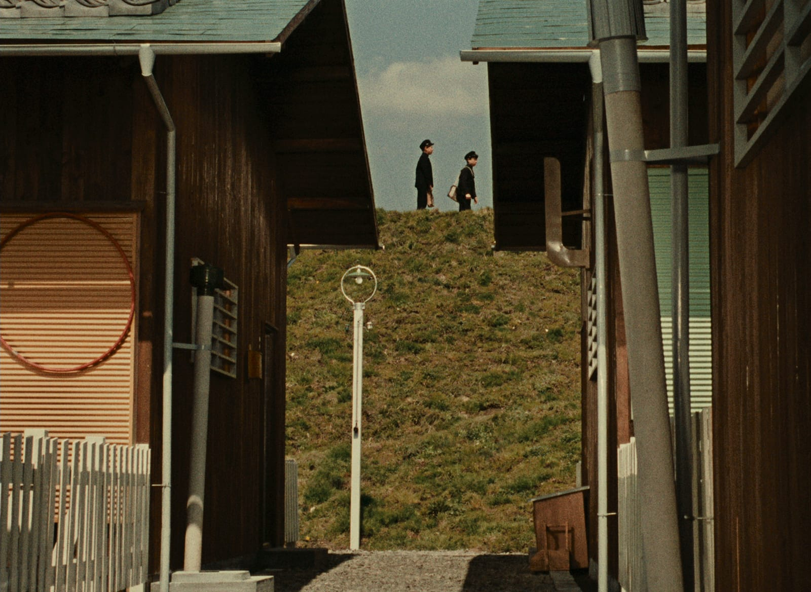 The Schoolboys Walk Atop the Embankment