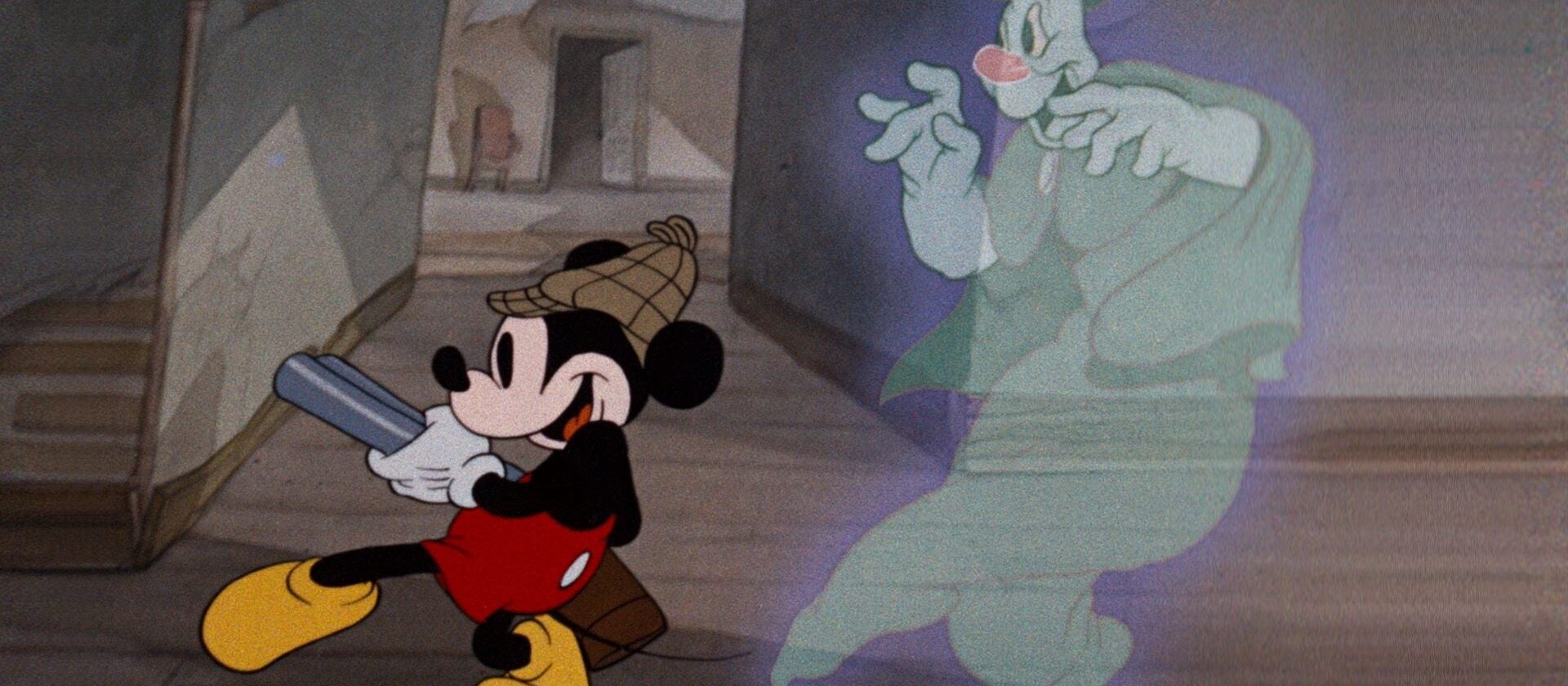 Mickey Mouse Hunts Ghosts with a Shotgun