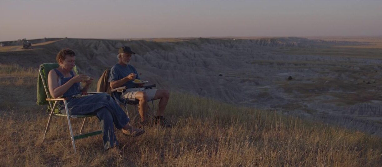 Frances McDormand and David Strathairn in Nomadland