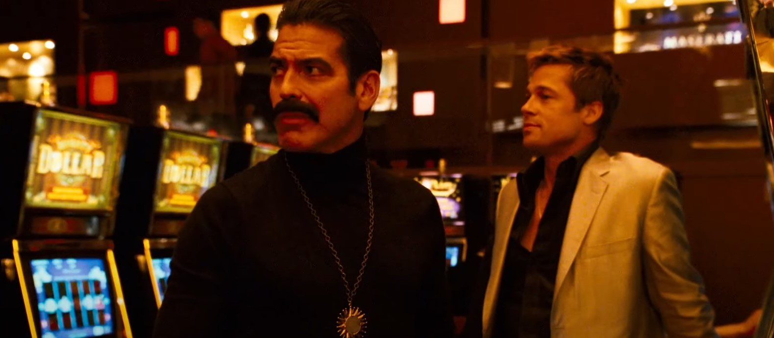 George Clooney Wears a Funny Mustache