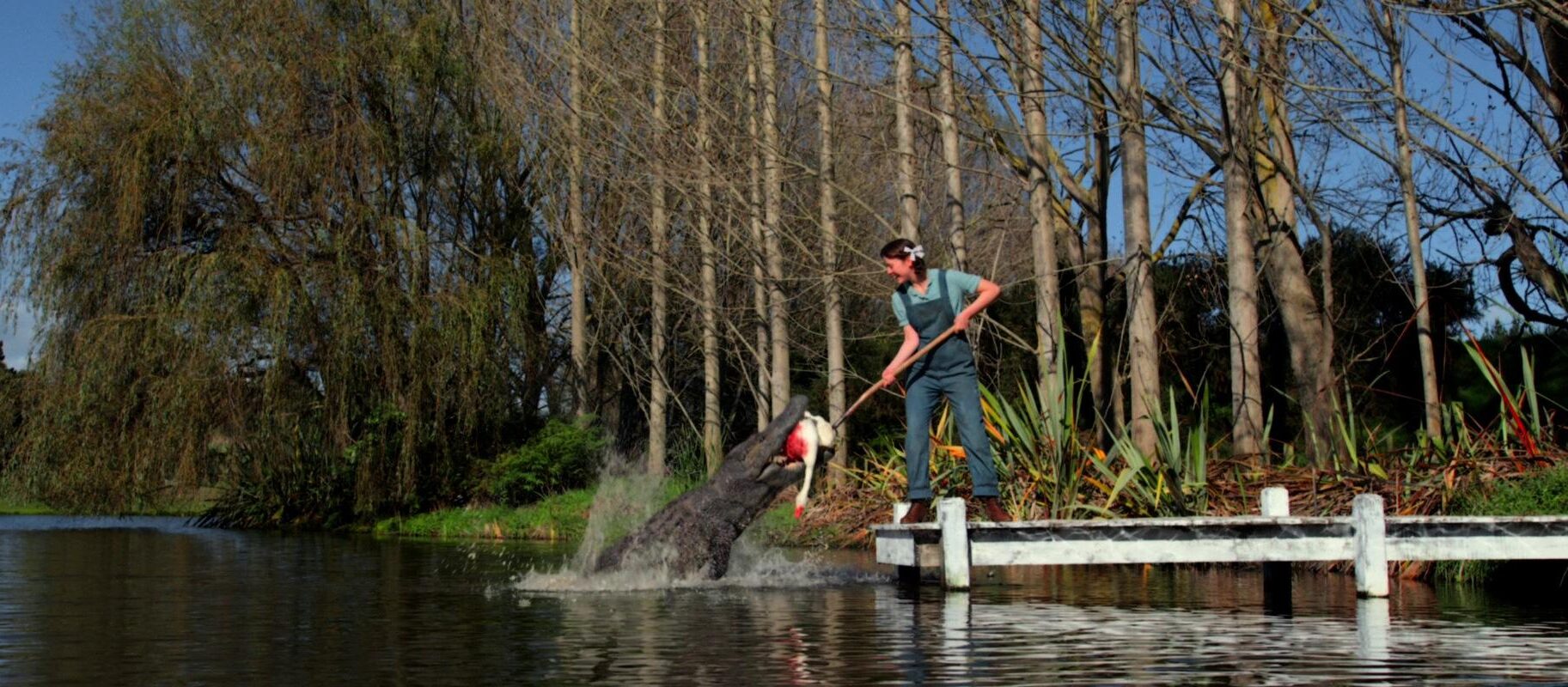 Pearl Feeds Mr. Goose to Theda
