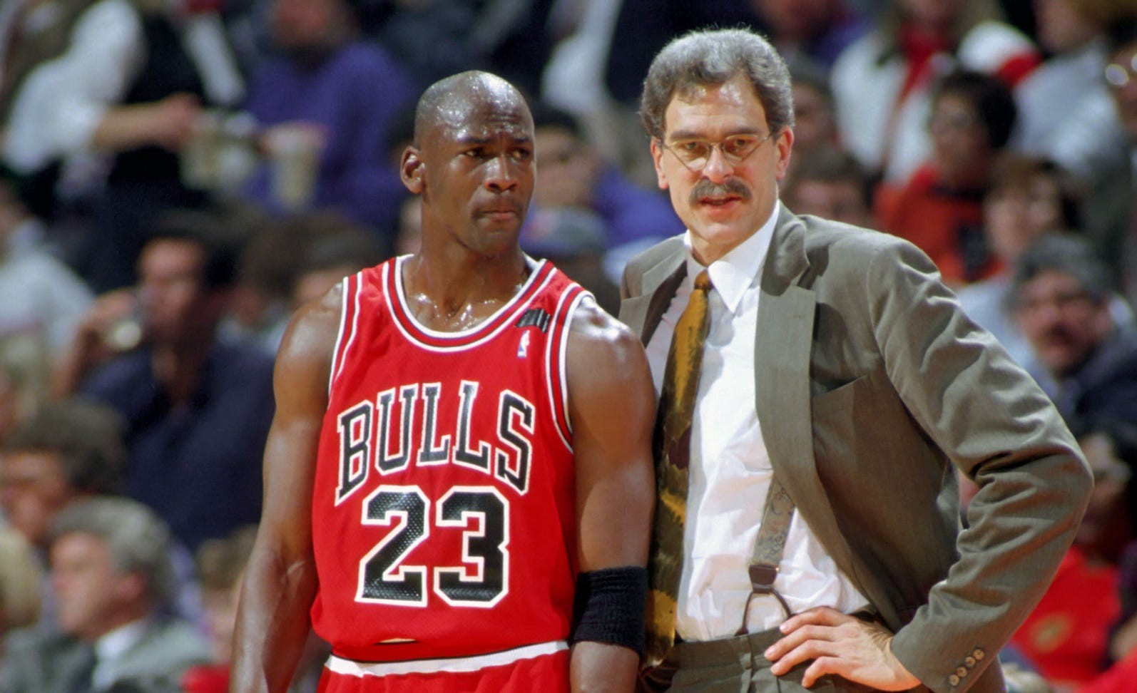 Michael Jordan and Phil Jackson